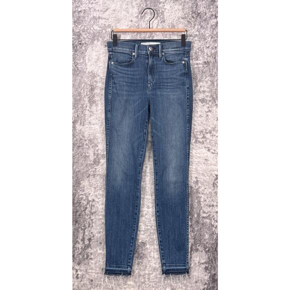 AYR Jeans 28 Womens The Riser Mid Rise Released Hem Skinny Leg Denim - Picture 1 of 7